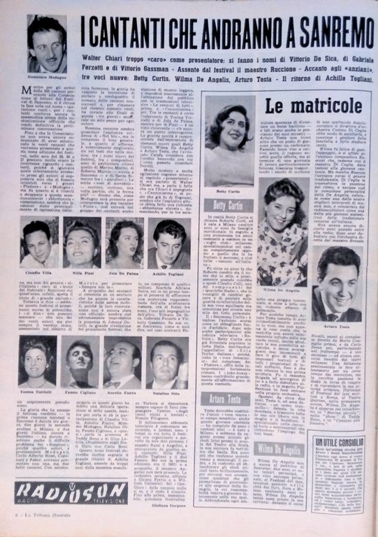 La Tribuna Illustrata 28 Dicembre 1958 Mao Zedong Moore Disney …