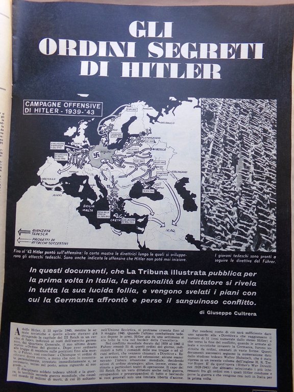 La Tribuna Illustrata 28 Febbraio 1965 Nat King Cole Hitler …