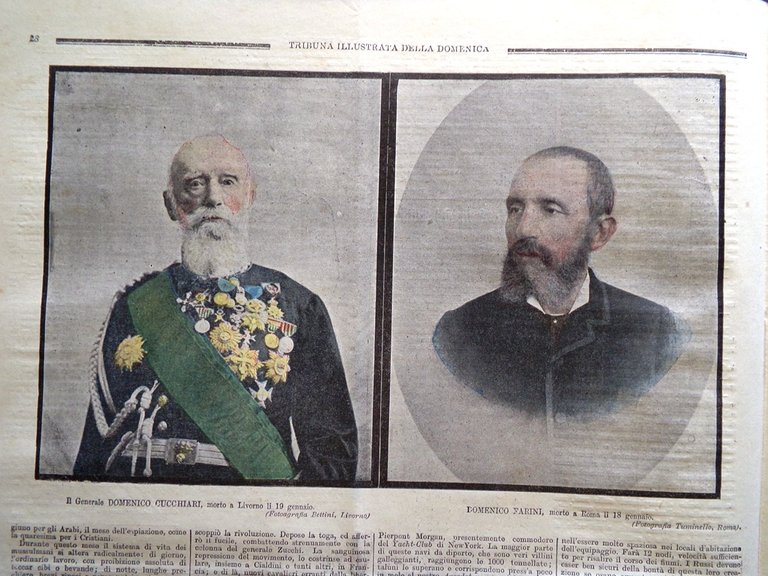 La Tribuna Illustrata 28 Gennaio 1900 Scoppio Avigliana Ramadan Farini …