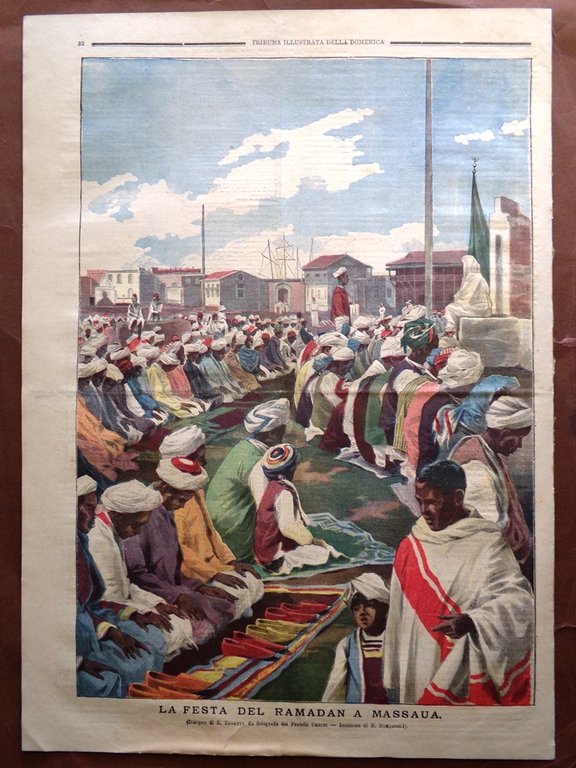 La Tribuna Illustrata 28 Gennaio 1900 Scoppio Avigliana Ramadan Farini …