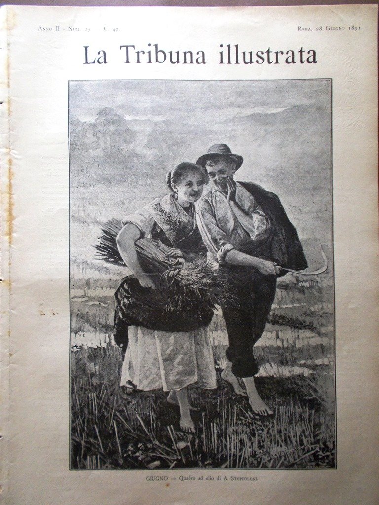La Tribuna Illustrata 28 Giugno 1891 Nubifragio Val Susa Teatro …