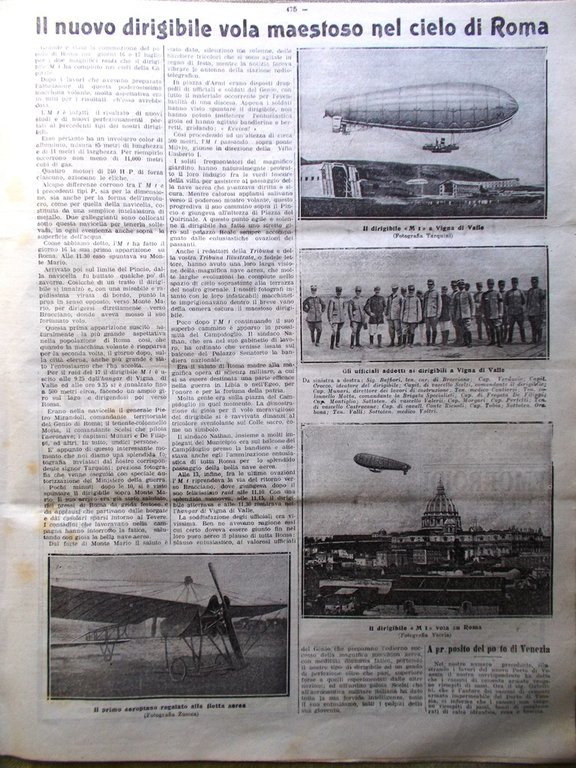 La Tribuna Illustrata 28 Luglio 1912 California Oro Scozia Dirigibile …