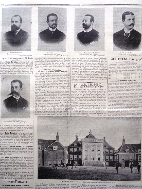 La Tribuna Illustrata 28 Maggio 1899 Regata di Venezia Sottosegretari …