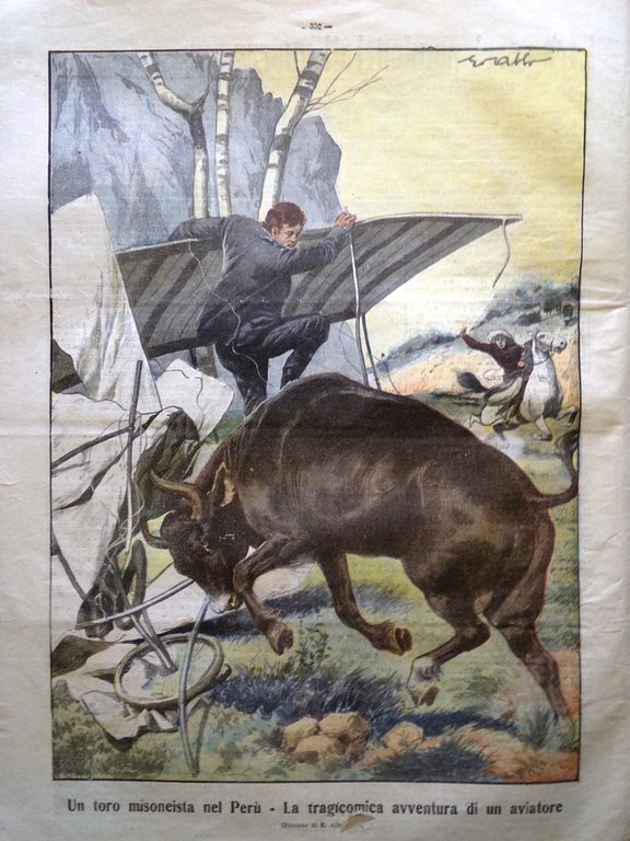 La Tribuna Illustrata 28 Maggio 1911 Scioperi Roma Targa Florio …