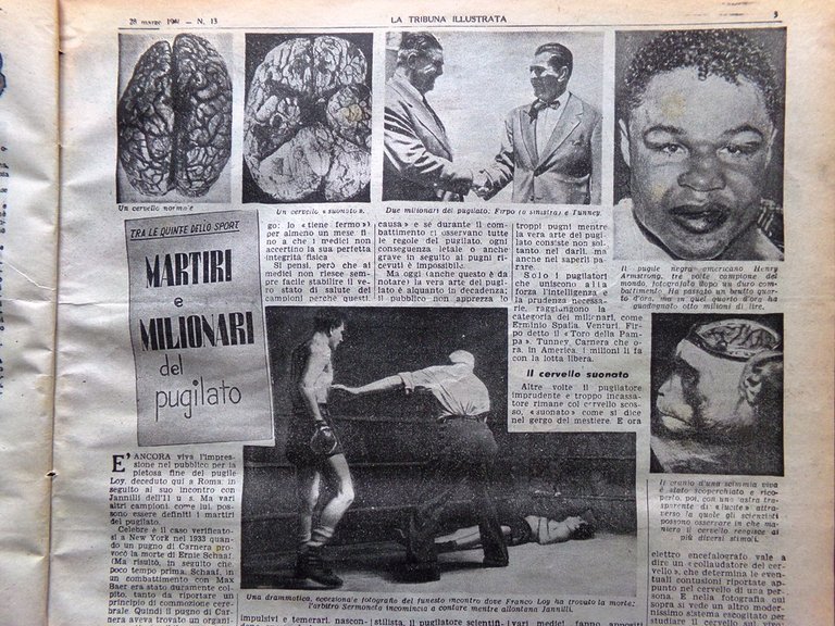 La Tribuna Illustrata 28 Marzo 1948 Martiri del Pugilato Loy … | Immagine Gallery 2