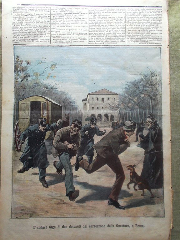 La Tribuna Illustrata 28 Novembre 1897 Questura di Roma Arciduca …