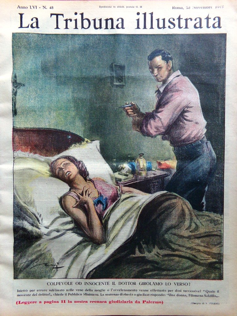 La Tribuna Illustrata 28 Novembre 1948 Bandito Giuliano Chiang Kai-shek … | Immagine principale