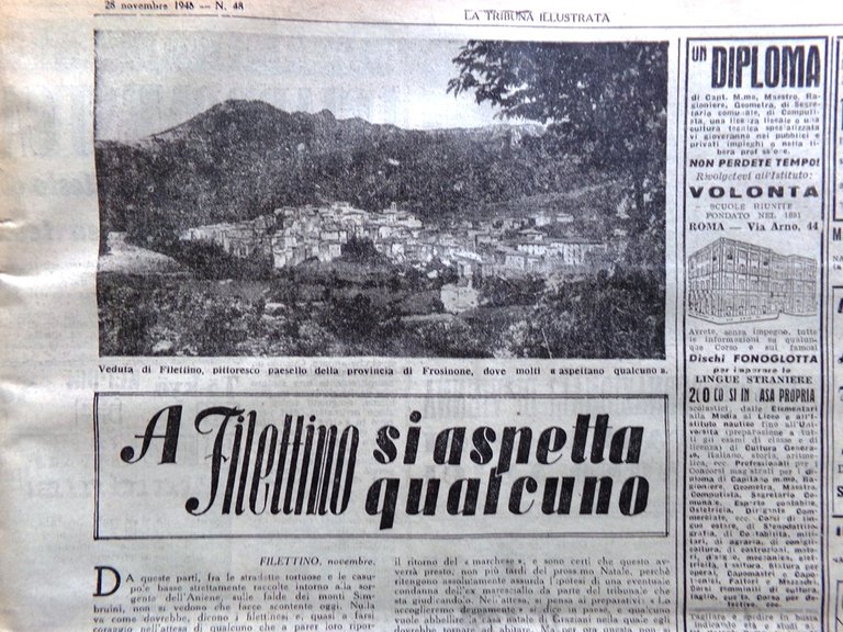 La Tribuna Illustrata 28 Novembre 1948 Bandito Giuliano Chiang Kai-shek … | Immagine Gallery 2