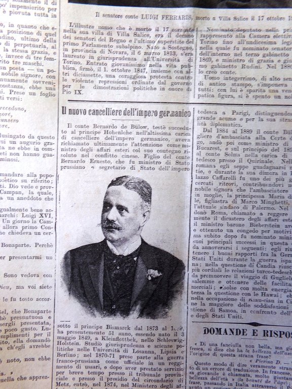 La Tribuna Illustrata 28 Ottobre 1900 Luigi Ferraris Paccini Teatro …