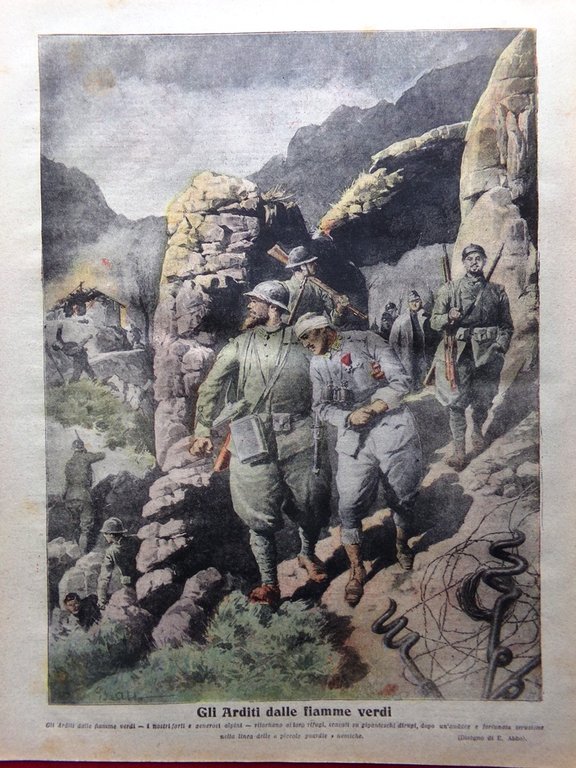 La Tribuna Illustrata 28 Ottobre 1917 WW1 Giulio Laureati Spionaggio … | Immagine Gallery 3
