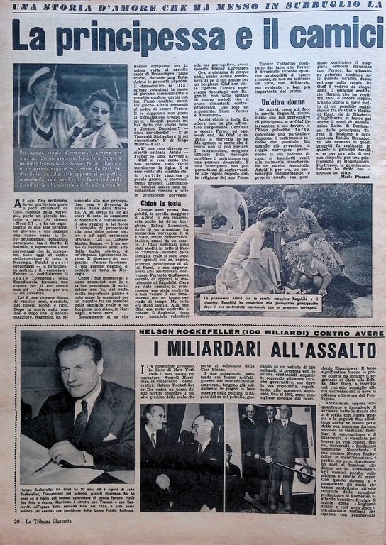La Tribuna Illustrata 28 Settembre 1958 centenario Giacomo Puccini Zsa …