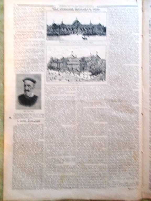 La Tribuna Illustrata 29 Aprile 1900 Natale Roma Esposizione Parigi …