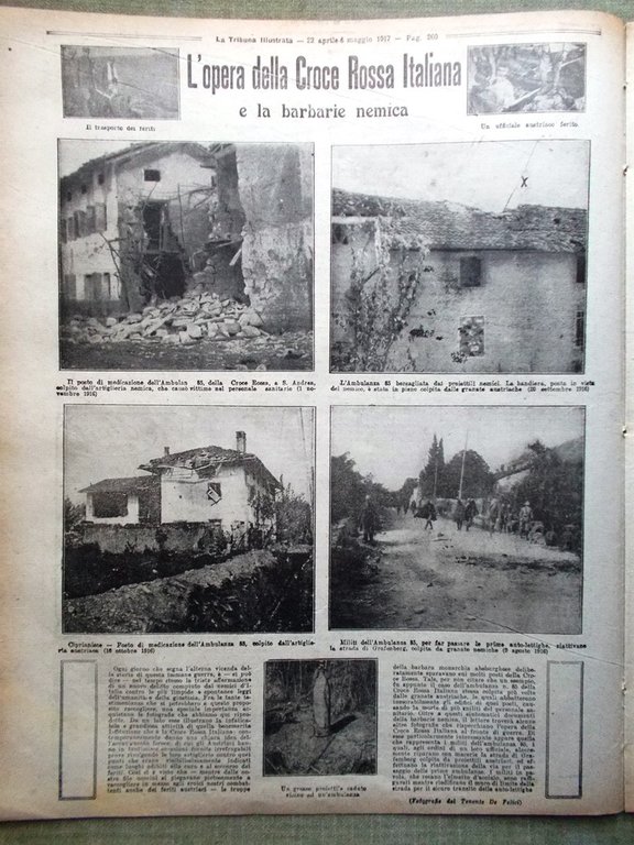 La Tribuna Illustrata 29 Aprile 1917 WW1 San Quintino Buenos …