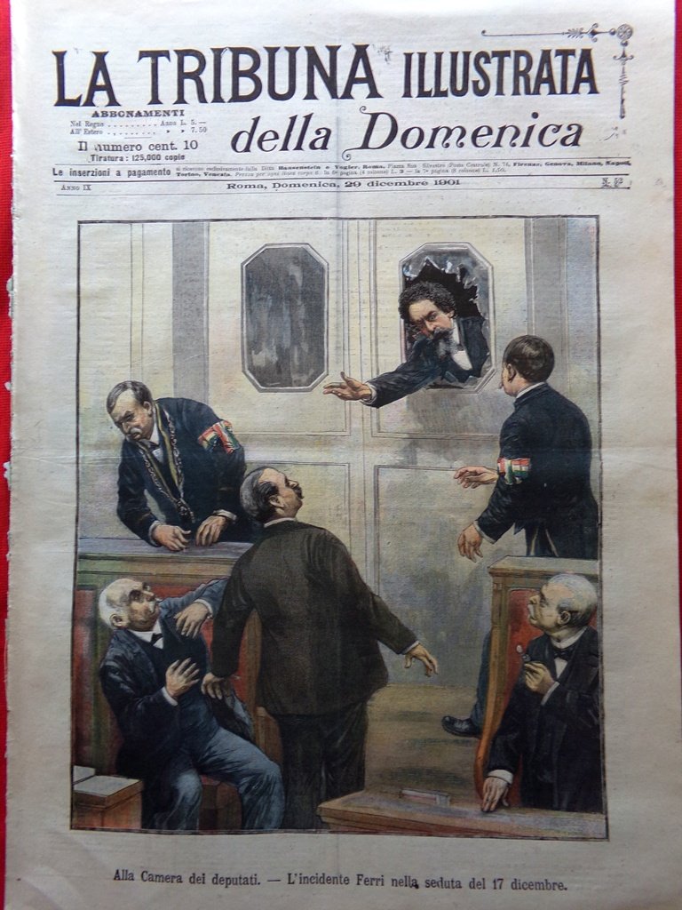 La Tribuna Illustrata 29 Dicembre 1901 Università a Trieste Orsini …