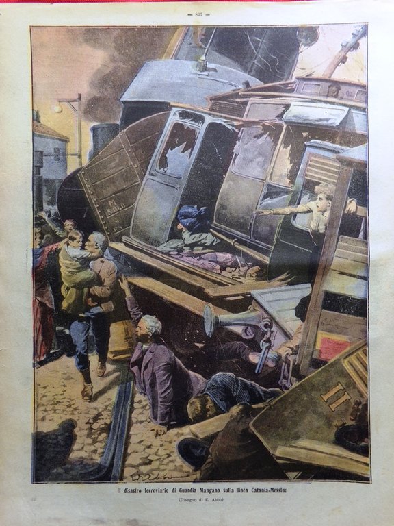 La Tribuna Illustrata 29 Dicembre 1912 Disastro Guardia Mangano Trapani …