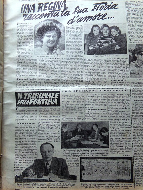 La Tribuna Illustrata 29 Febbraio 1948 Malahu Campane Hollywood Federica … | Immagine Gallery 4