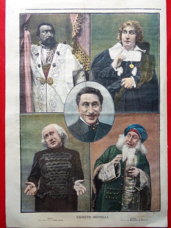 La Tribuna Illustrata 29 Gennaio 1899 Ermete Novelli Serafino Dubois …