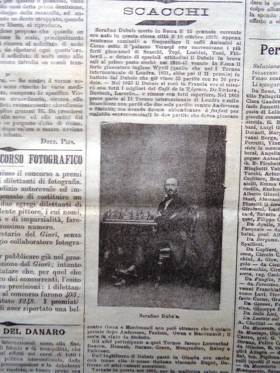 La Tribuna Illustrata 29 Gennaio 1899 Ermete Novelli Serafino Dubois …