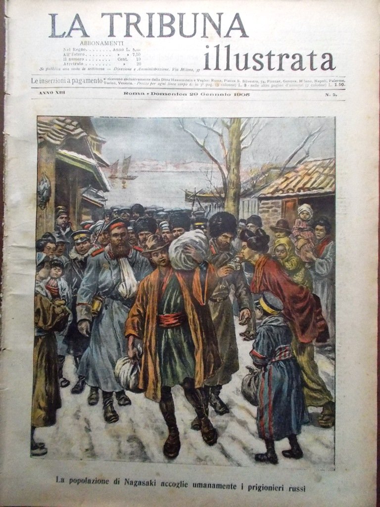 La Tribuna Illustrata 29 Gennaio 1905 Bonacci Valico Sempione Carabinieri …