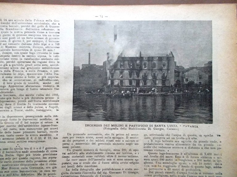 La Tribuna Illustrata 29 Gennaio 1905 Bonacci Valico Sempione Carabinieri …