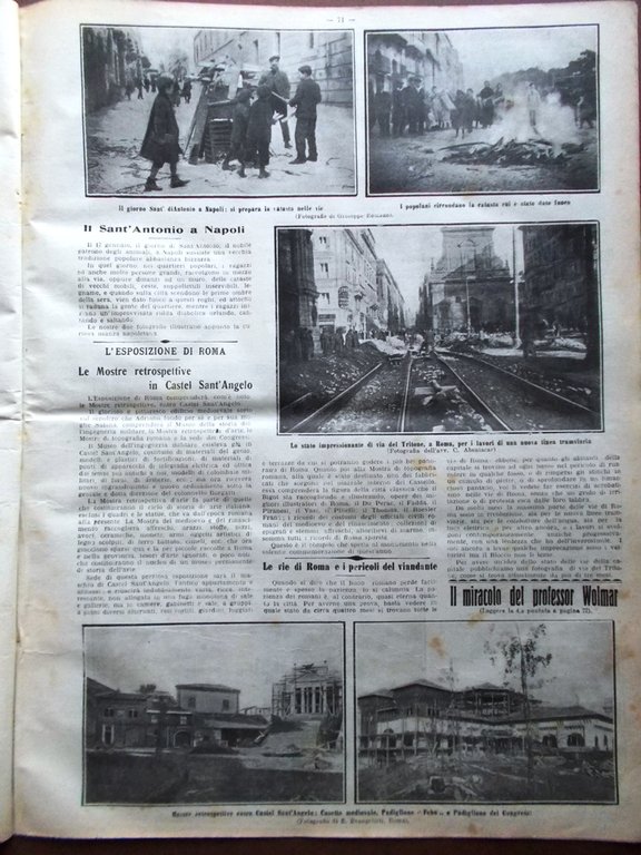 La Tribuna Illustrata 29 Gennaio 1911 Stadio Roma Forlanini Dante …