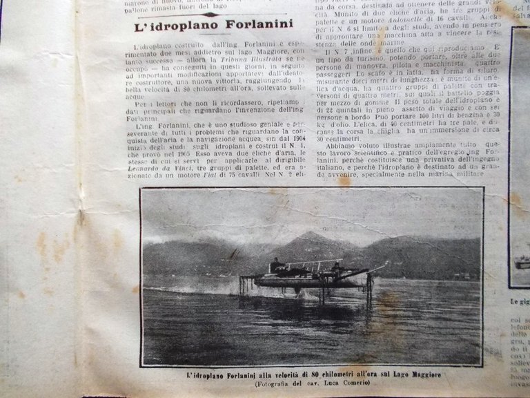 La Tribuna Illustrata 29 Gennaio 1911 Stadio Roma Forlanini Dante …