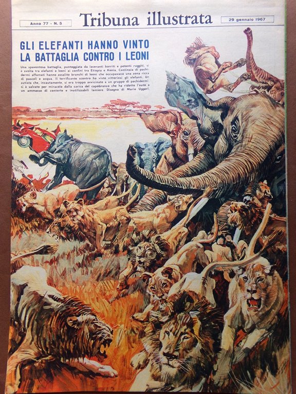 La Tribuna Illustrata 29 Gennaio 1967 Banditi Campbell Mazzola Capodanno …