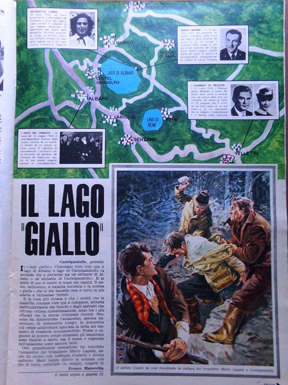 La Tribuna Illustrata 29 Gennaio 1967 Banditi Campbell Mazzola Capodanno …