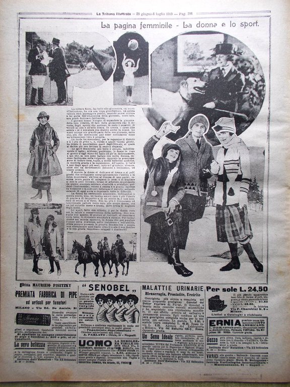 La Tribuna Illustrata 29 Giugno 1919 Helgoland New York Wilson …