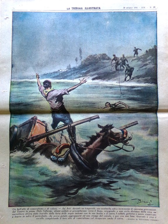 La Tribuna Illustrata 29 Giugno 1941 WW2 Siria Gran Fondo …