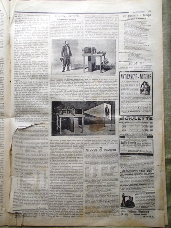 La Tribuna Illustrata 29 Maggio 1898 Brin William Gladstone Dussaud …