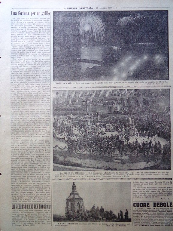 La Tribuna Illustrata 29 Maggio 1927 Lindbergh Turati Croce al …