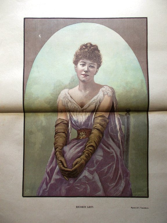 La Tribuna Illustrata 29 Marzo 1891 Funerali Napoleone Leonardi Villa …