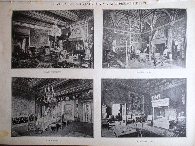 La Tribuna Illustrata 29 Marzo 1891 Funerali Napoleone Leonardi Villa …