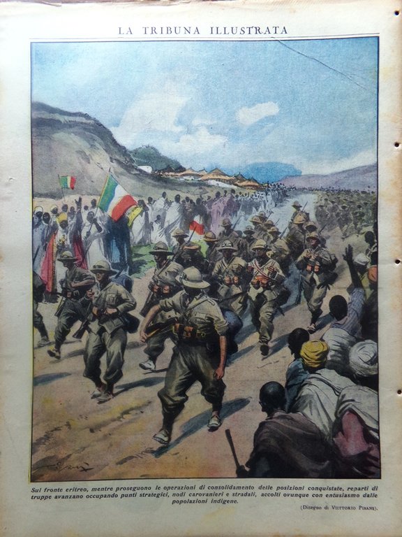 La Tribuna Illustrata 29 Marzo 1936 Eritrea Renania Rivolta Galla …