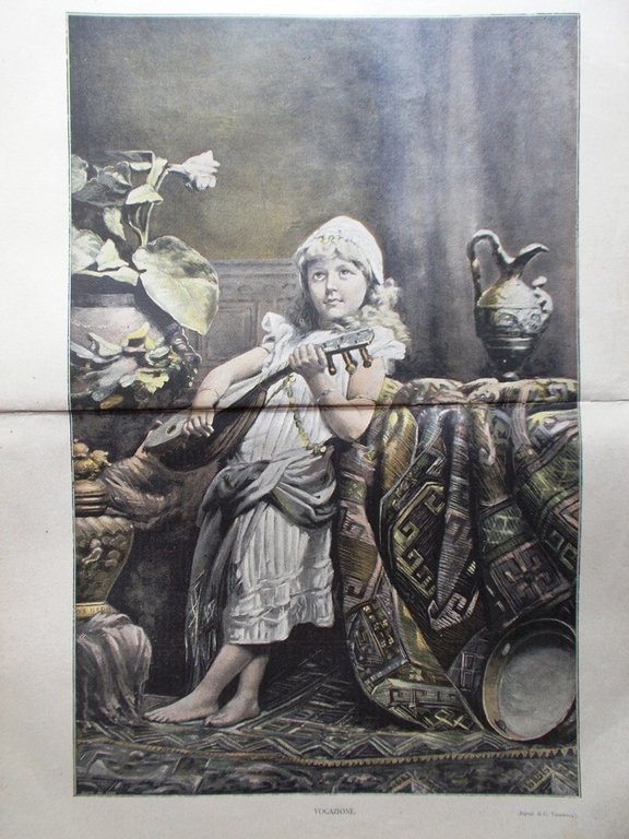 La Tribuna Illustrata 29 Novembre 1891 Le Brun Esposizione Palermo …