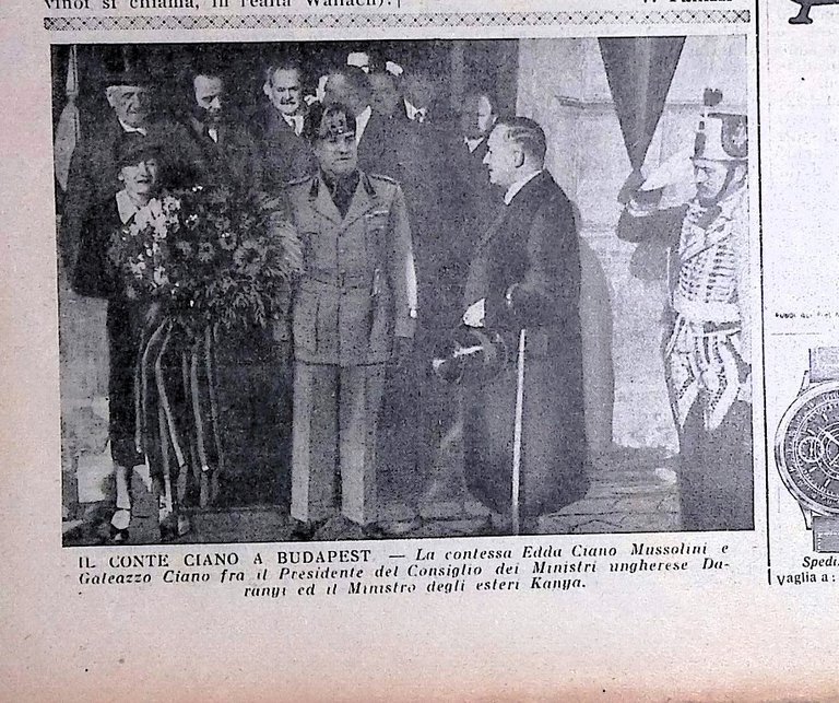 La Tribuna Illustrata 29 Novembre 1936 Ungheria Horthy Roosevelt Madrid …