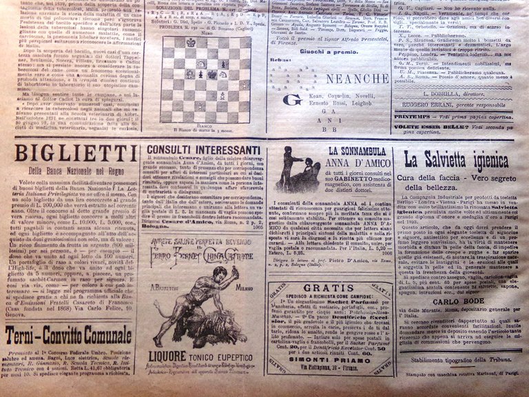 La Tribuna Illustrata 29 Ottobre 1893 flammarion Fine del Mondo …
