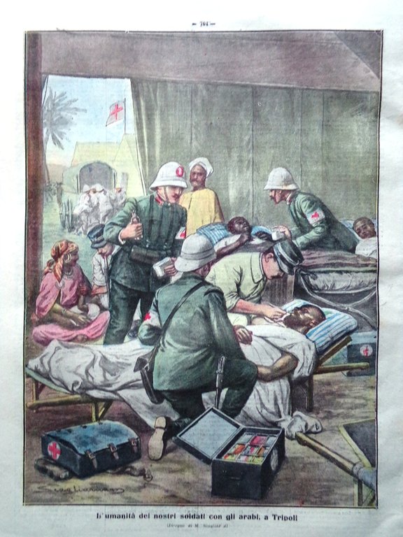 La Tribuna Illustrata 29 Ottobre 1911 Varo Giulio Cesare Tripoli …