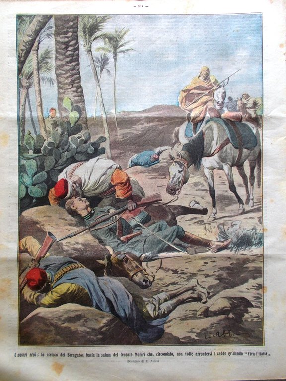La Tribuna Illustrata 29 Settembre 1912 Valle Elsa Legagneux Derna …