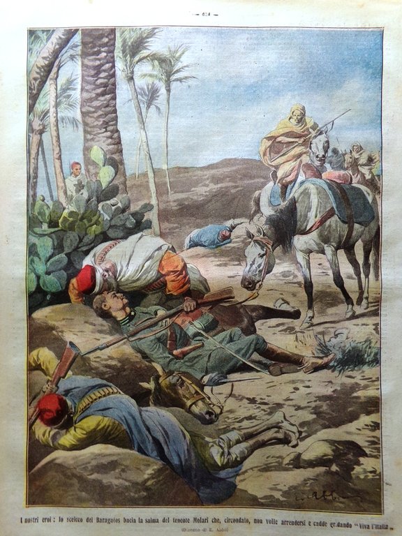 La Tribuna Illustrata 29 Settembre 1912 Valle Elsa Legagneux Derna …