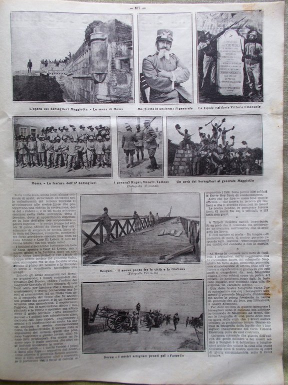 La Tribuna Illustrata 29 Settembre 1912 Valle Elsa Legagneux Derna …