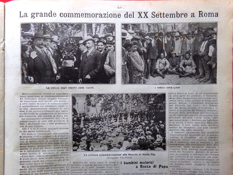 La Tribuna Illustrata 29 Settembre 1912 Valle Elsa Legagneux Derna …