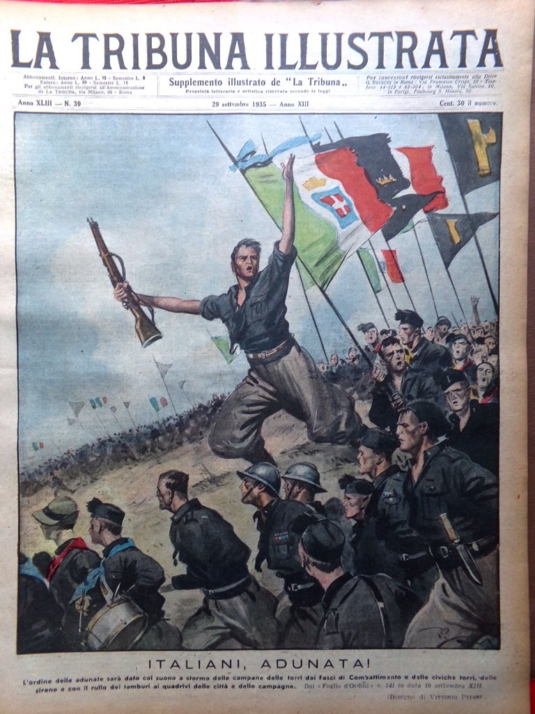 La Tribuna Illustrata 29 Settembre 1935 Ricchezze Etiopia Oriente Garbo …