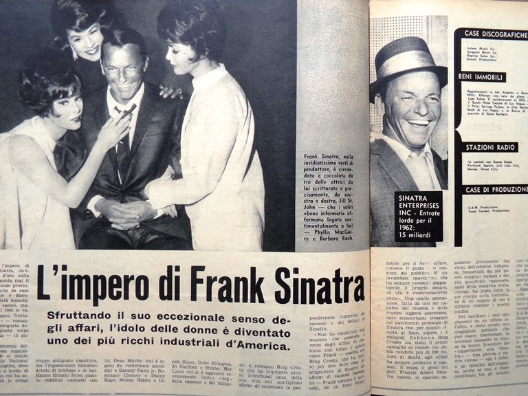 La Tribuna Illustrata 29 Settembre 1963 Clark Sinatra Grossi Autostrada …