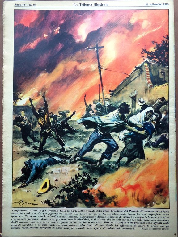 La Tribuna Illustrata 29 Settembre 1963 Clark Sinatra Grossi Autostrada …