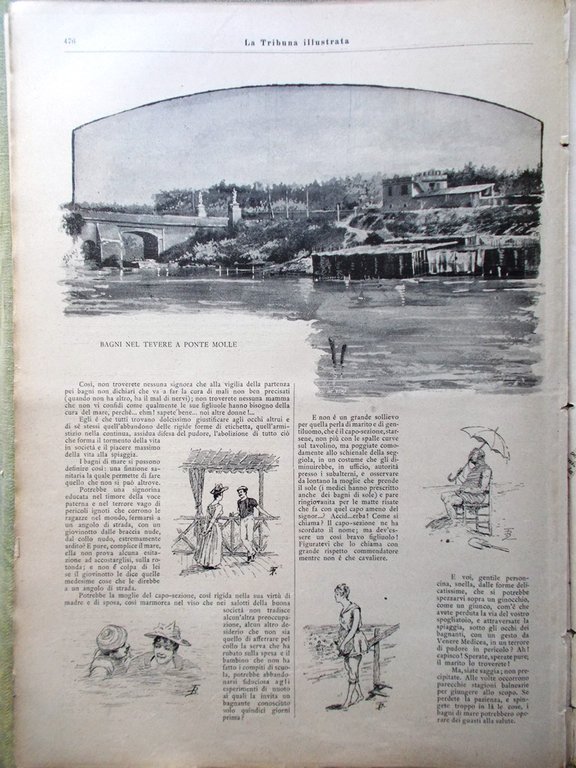 La Tribuna Illustrata 3 Agosto 1890 Africa Montevideo Via Nomentana …