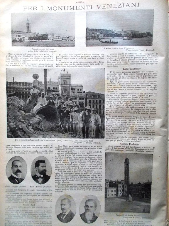La Tribuna Illustrata 3 Agosto 1902 Terremoto a Mignano Grosseto …