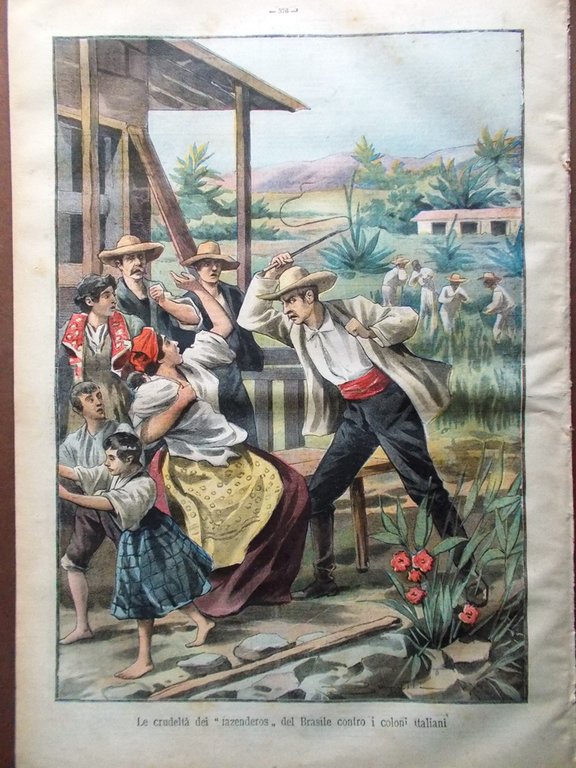 La Tribuna Illustrata 3 Agosto 1902 Terremoto a Mignano Grosseto …