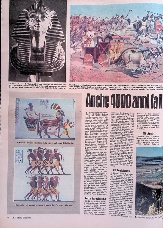 La Tribuna Illustrata 3 Agosto 1958 Crisi Libanese Marilyn Monroe …